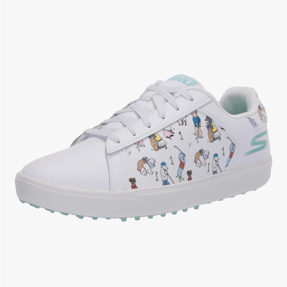 Skechers Womens Skechers Women's Go Drive Dogs at Play Spikeless Golf Shoe